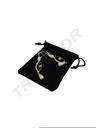 Bolsa Terciopelo Negro con Cordón 7X9cm 50U/Paq