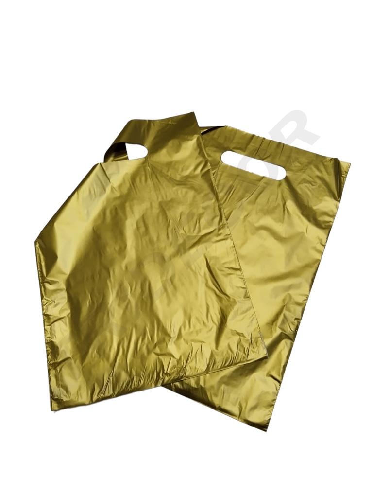 Bolsa de plástico dorada 35X45cm - 100 unidades