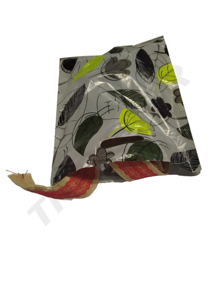 Bolsa de Plástico Asa Troquelada 50x60cm Hojas 100 /Pq