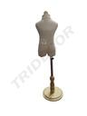 Busto Infantil con Base Redonda de Madera Clara 6 Meses