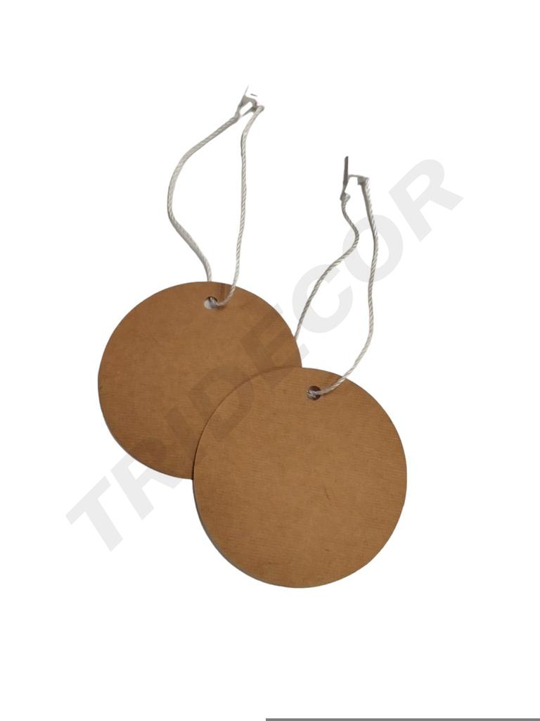 Etiquetas Troquelada Redonda Habana 6X6cm 100PCS