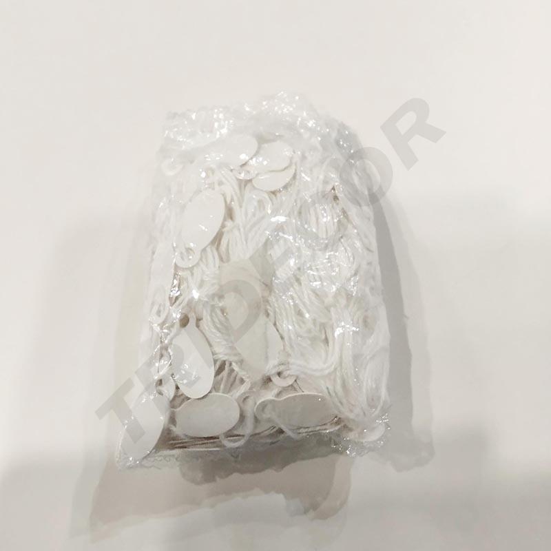 Etiqueta con hilo blanco 1000U/Pcs 11X24mm Ref.382
