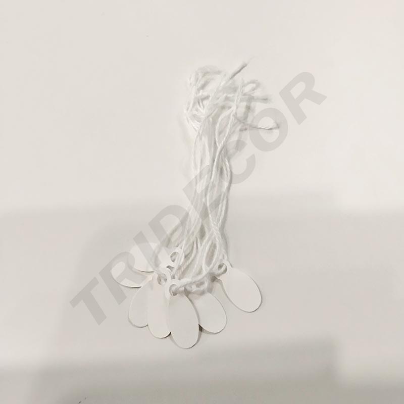Etiqueta con hilo blanco 1000U/Pcs 11X24mm Ref.382