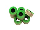Rollo de Etiquetas Verde 26X12mm 8 Rollos/Paquete