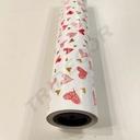 Papel de regalo con patrón de corazón 62 cm