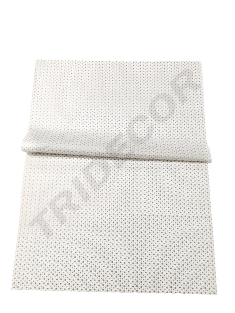 Papel de Seda Blanco con Estrellas Doradas 75X50cm 100 unidades
