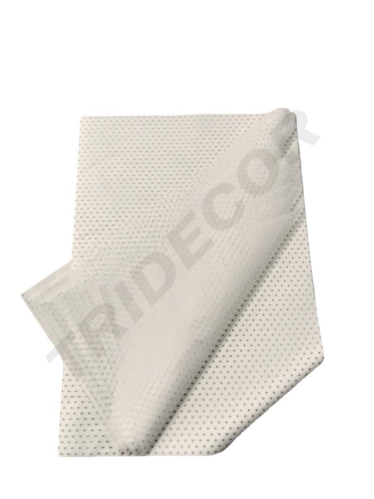 Papel de Seda Blanco con Puntos Dorados 75X50cm 100 unidades