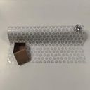 Rollos de papel de regalo plateado con espirales