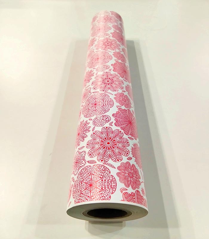 Papel de Envoltura de Mandalas Rojas 62 cm