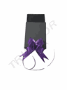 Lazo Morado Ancho Color Liso