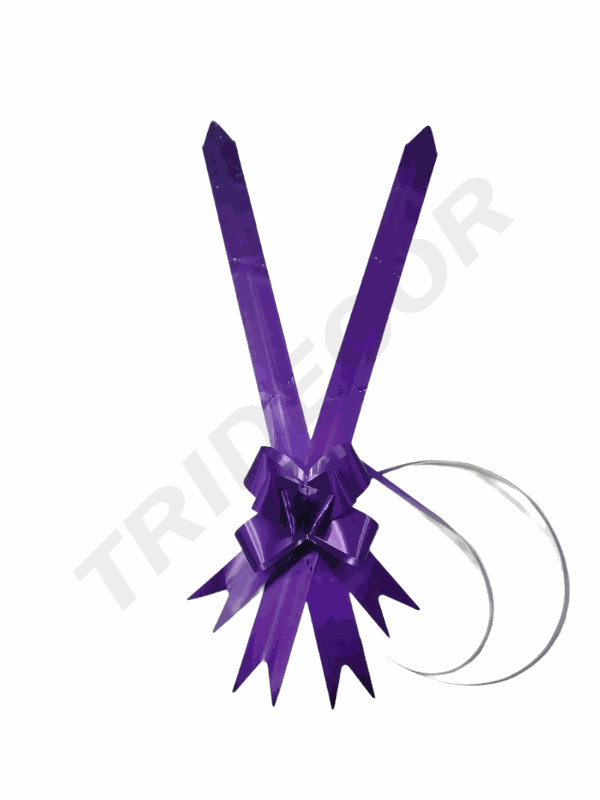 Lazo Morado Ancho Color Liso