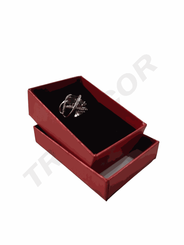 Cajita Joyería Roja 5.5X8X2.8cm 24unidades/Paq 