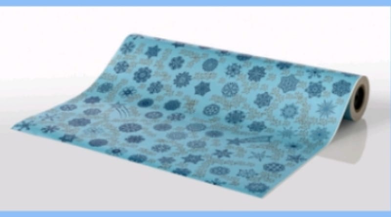 Papel de regalo con motivos navideños. Bobinas de 4 kg con diferentes dibujos para elegir.