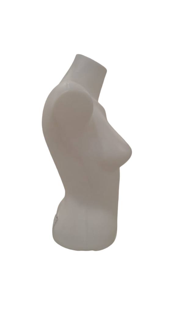 Busto-corto-de-mujer-plástico-blanco-tridecor