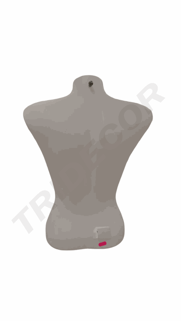 Busto-corto-de-mujer-plástico-blanco-tridecor