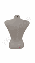 Busto-corto-de-mujer-plástico-blanco-tridecor