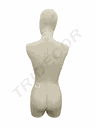 Busto Mujer Tela Saco Con Cabeza Sin Brazo Y Sin Base