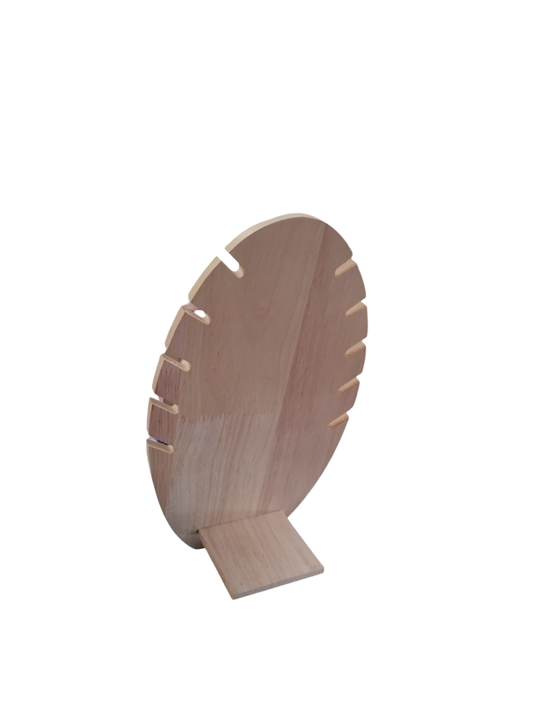 Expositor Joyería Lino Con Madera