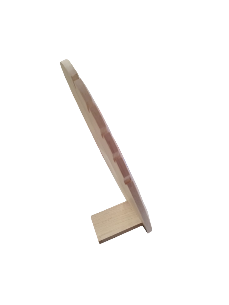 Expositor Joyería Lino Con Madera