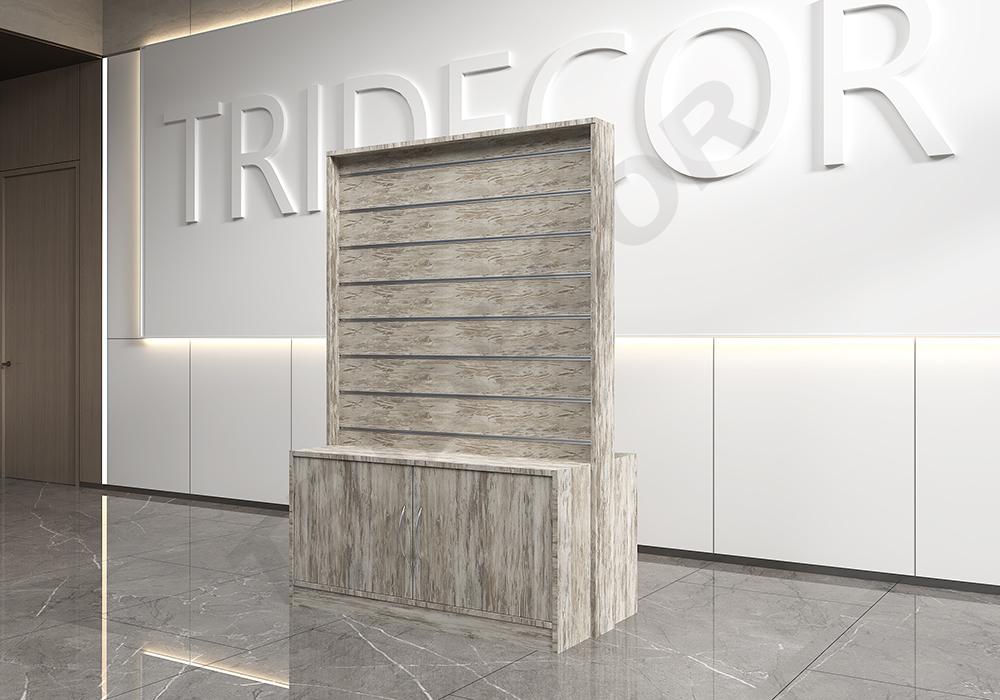 0273000-Expositor-gondola-con-mueble-Harry-k084-tridecor