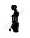 040342-Maniqui-busto-de-mujer-negro-brillo-con-cabeza-y-brazos-tridecor 2