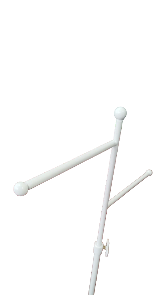 Expositor Doble Blanco para Bolsos Altura Regulable