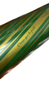 Espero que te guste papel de regalo verde y dorado 62cm