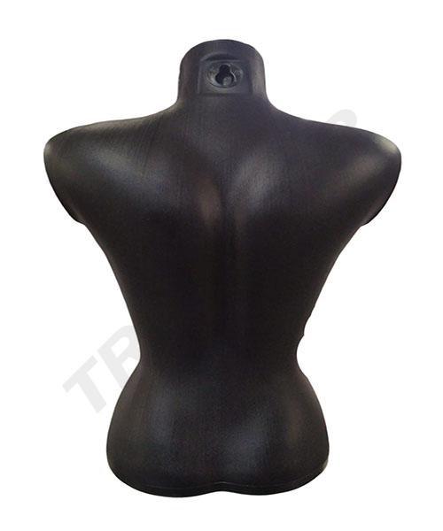 041013-Busto-corto-mujer-plástico-negro-tridecor