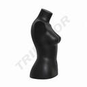 041013-Busto-corto-mujer-plástico-negro-tridecor