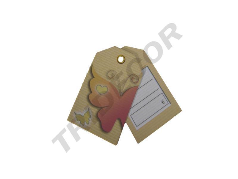 Etiqueta de ropa mariposa 3