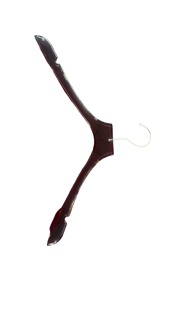 Percha de plástico gris para ropa  43cm