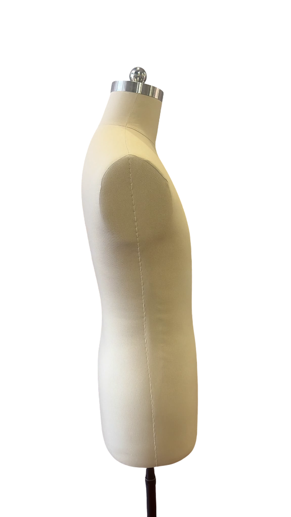 BUSTO DE HOMBRE PARA COSTURA CON BASE METAL NEGRO