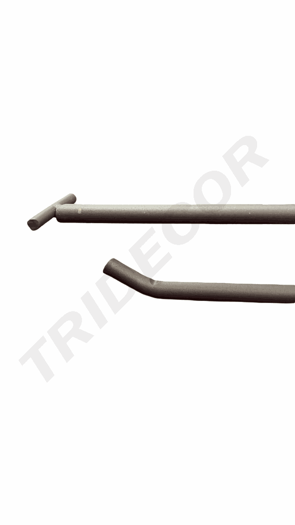 Gancho Gris Para Tubo Rectangular 35Cm 8Mm