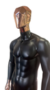 MANIQUIN HOMBRE CABEZA METAL ROSA COLOR NEGRO MATE AB-61