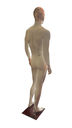 MANIQUIN HOMBRE CABEZA METAL ROSA COLOR BLANCO MATE AMX-3