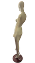 Maniquin De Mujer Gris Mate Con Brazos ArticuladosT-07