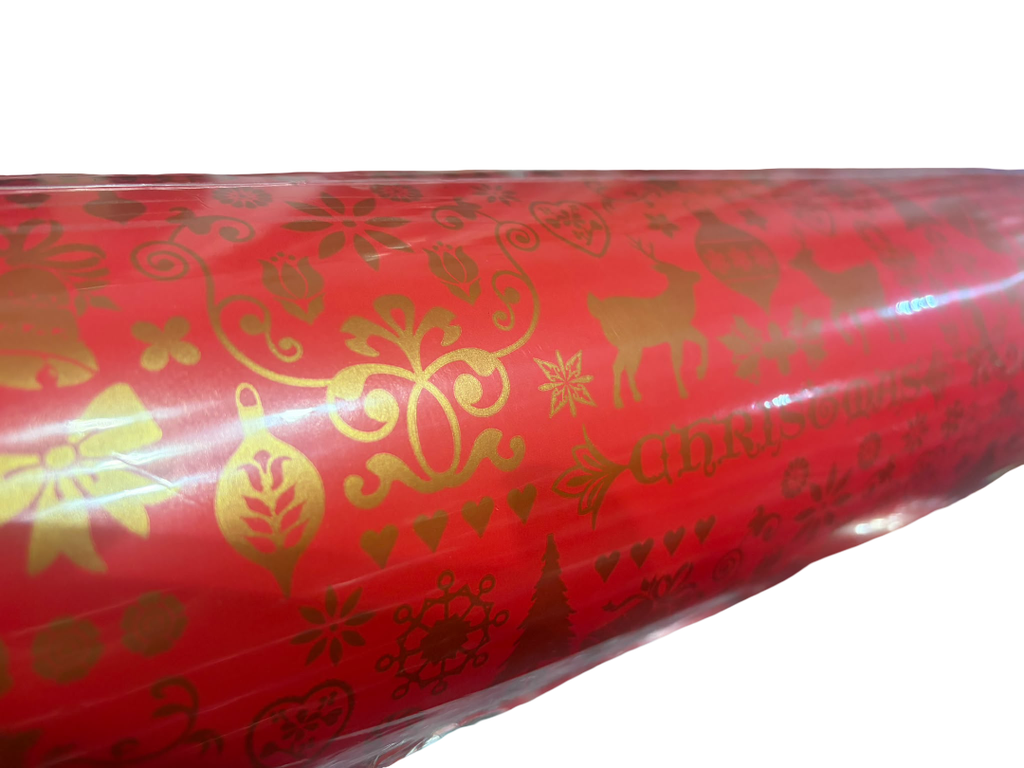 Papel de regalo Santa Claus fondo blanco 62cm