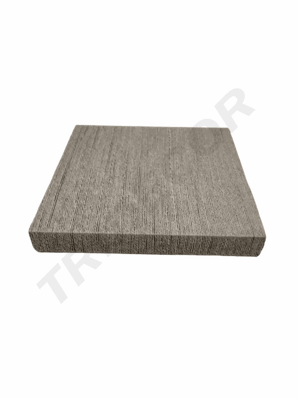 Base Expositora Grande 25*25cm Cuerda Gris