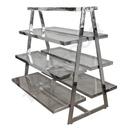 Metal Display Stand with Glass Shelves 044167
