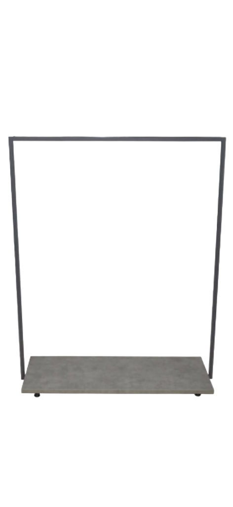 Portemanteau Gris Foncé avec Pied à Barre Simpre 40X110X140cm