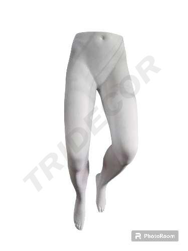 Afișare picioare pentru femei pentru pantaloni alb mat