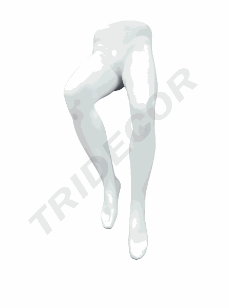 Expositor Piernas De Hombre Para Pantalon Blanco Mate