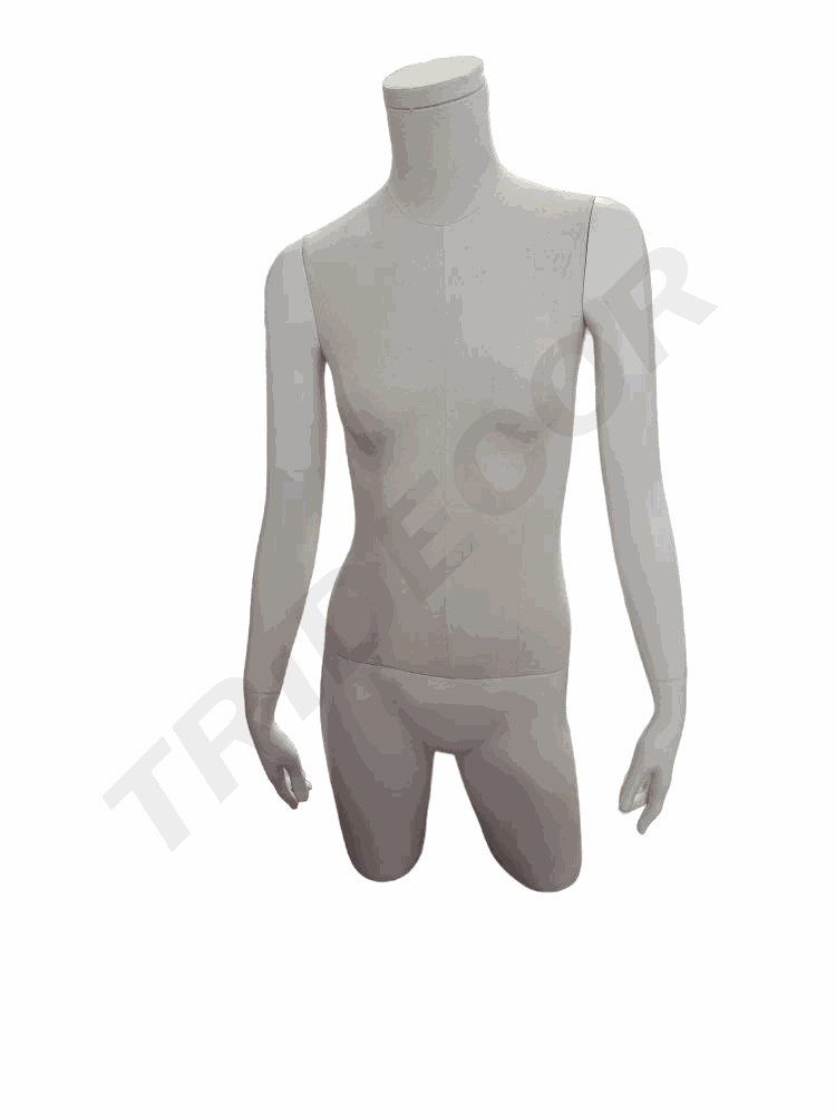 女包布台模带头带手腿手白色亚光 Busto Mujer Lino Blanco Mate 