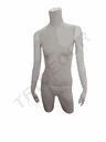 Buste De Femme En Lin Blanc Mat Et Fibre De Verre