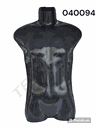 Silhouette Man Half Body Black Color