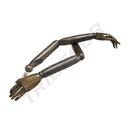 Brațe articulate pentru bărbați, lemn închis