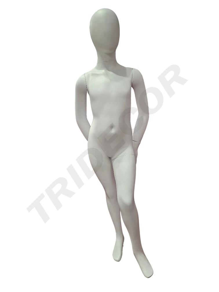 圆头型亚白童模 Manqui Niña Cabeza Redonda Blanco Mate