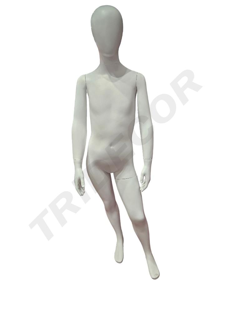 Maniquí De Niña Blanco Mate