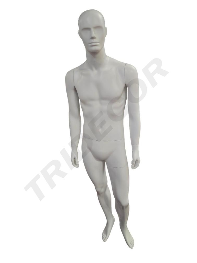 白色亚光男全身模特 Af-7 Maniqui Hombre Cuerpo Completo Blanco Mate