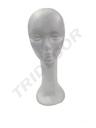 白色泡沫高女头 Cabeza de Mujer Porexpan Blanco